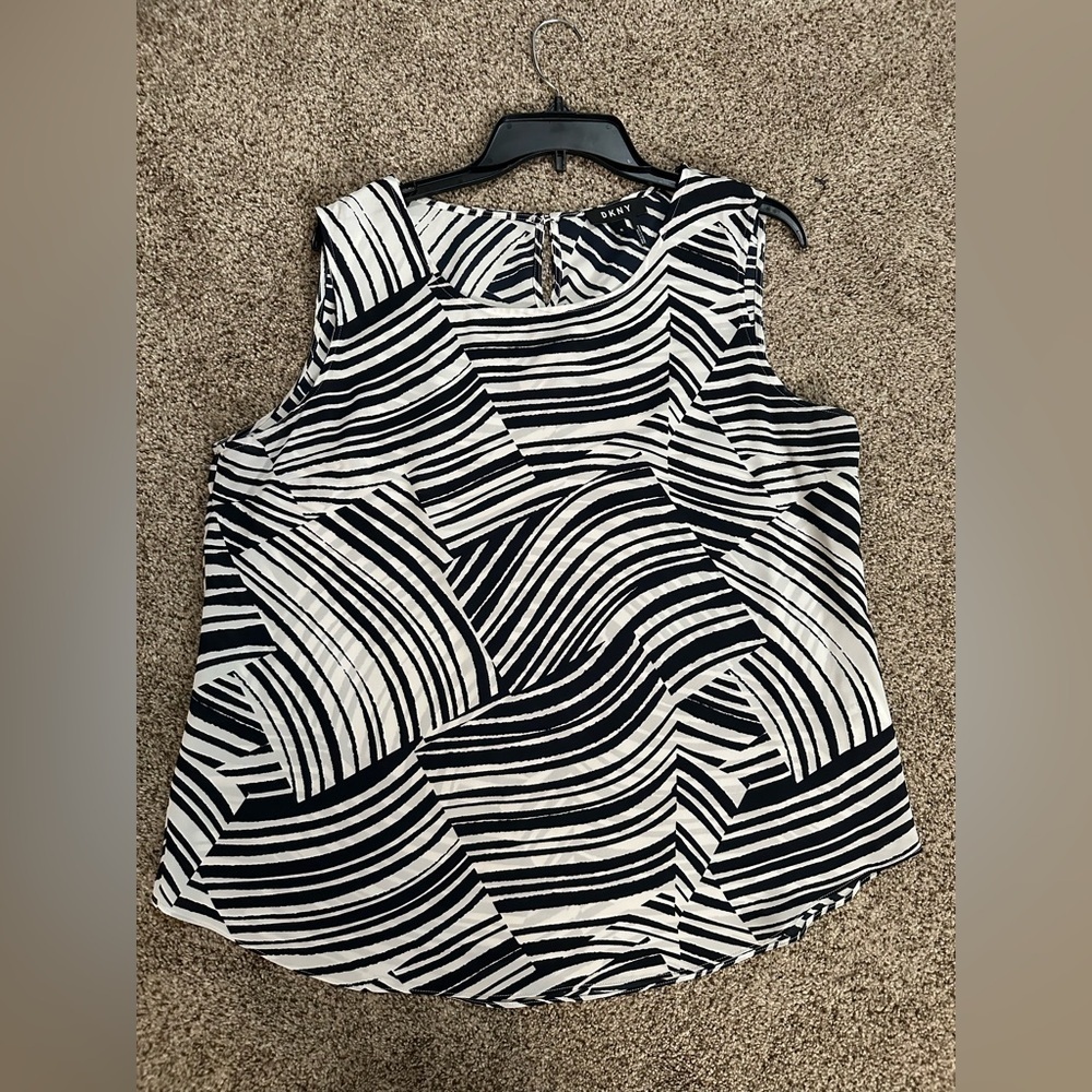DKNY Black and White Women's Top